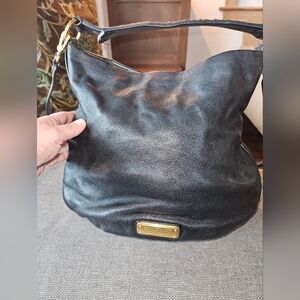 Marc by Marc Jacobs New Q Hillier Hobo Black Leather Bag